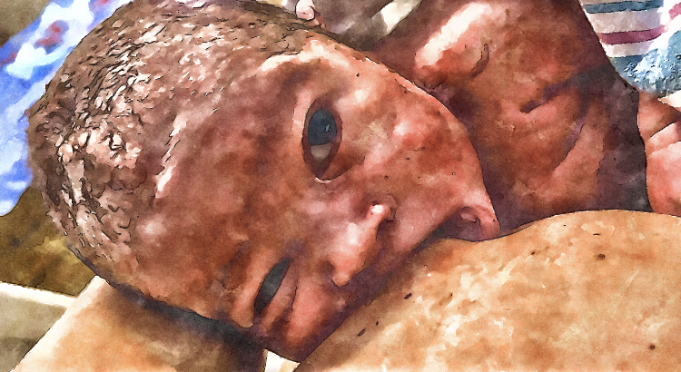 A newborn baby breastfeeding moments after birth, showcasing the connection and support offered in the immediate postpartum period.