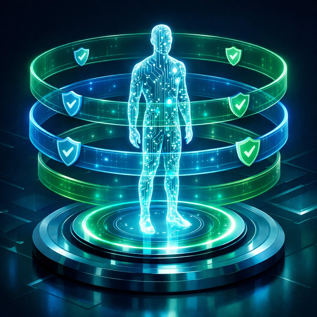 Secure employee identity protected by MFA layers and identity threat detection and response tools.