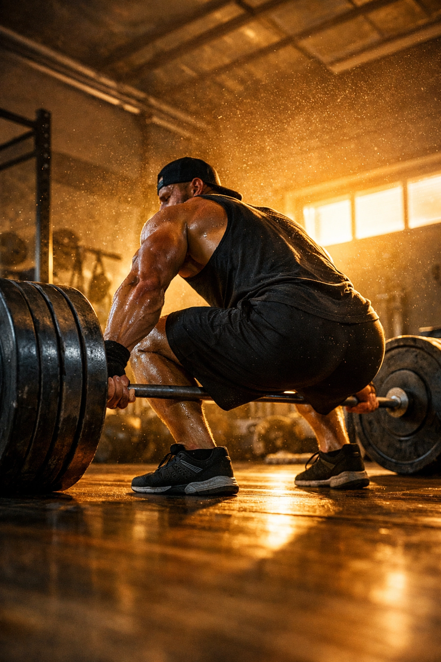 Athlete performing resistance training to protect muscle mass while on weight-loss medication.