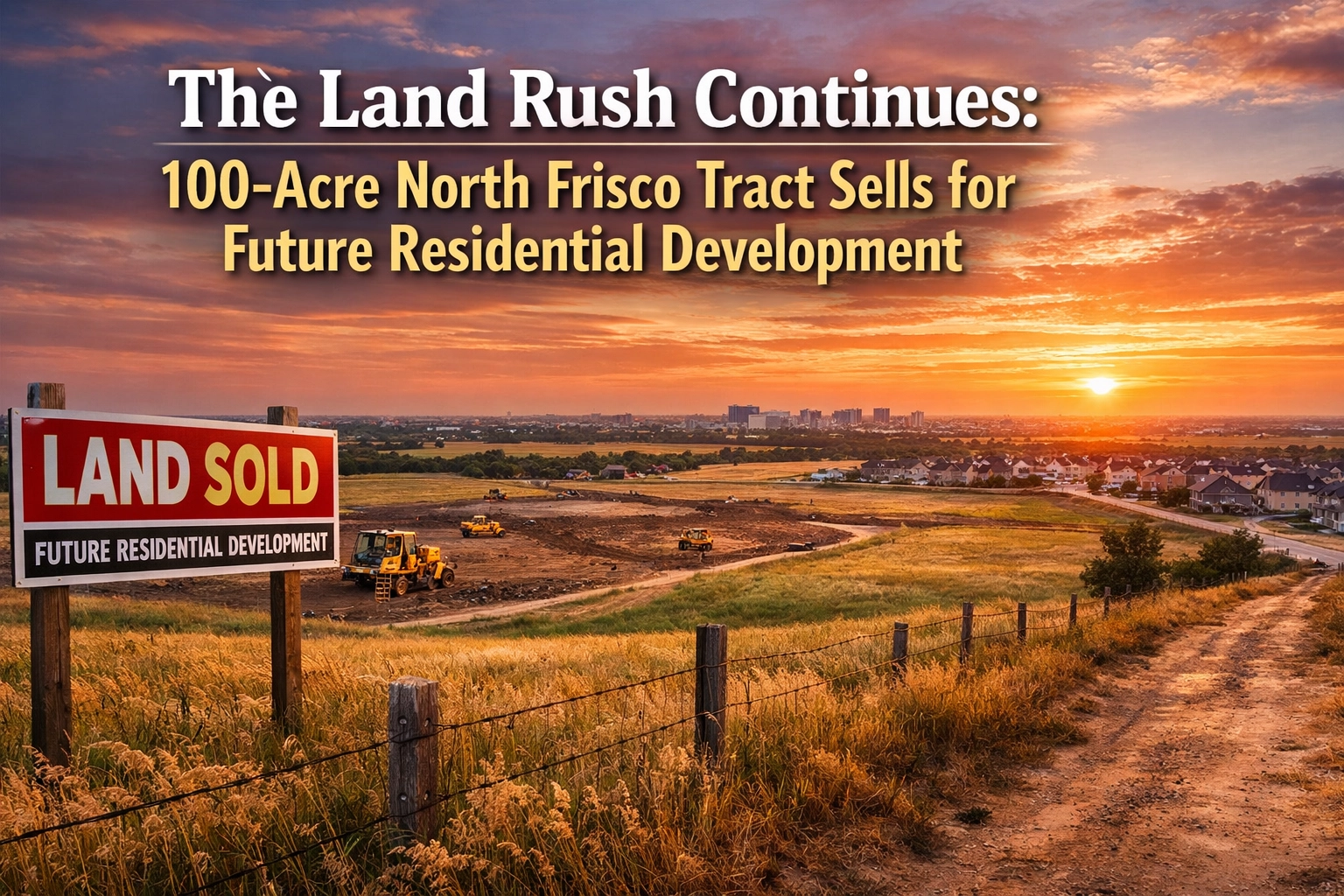 [HERO] The Land Rush Continues: 100-Acre North Frisco Tract Sells for Future Residential Development