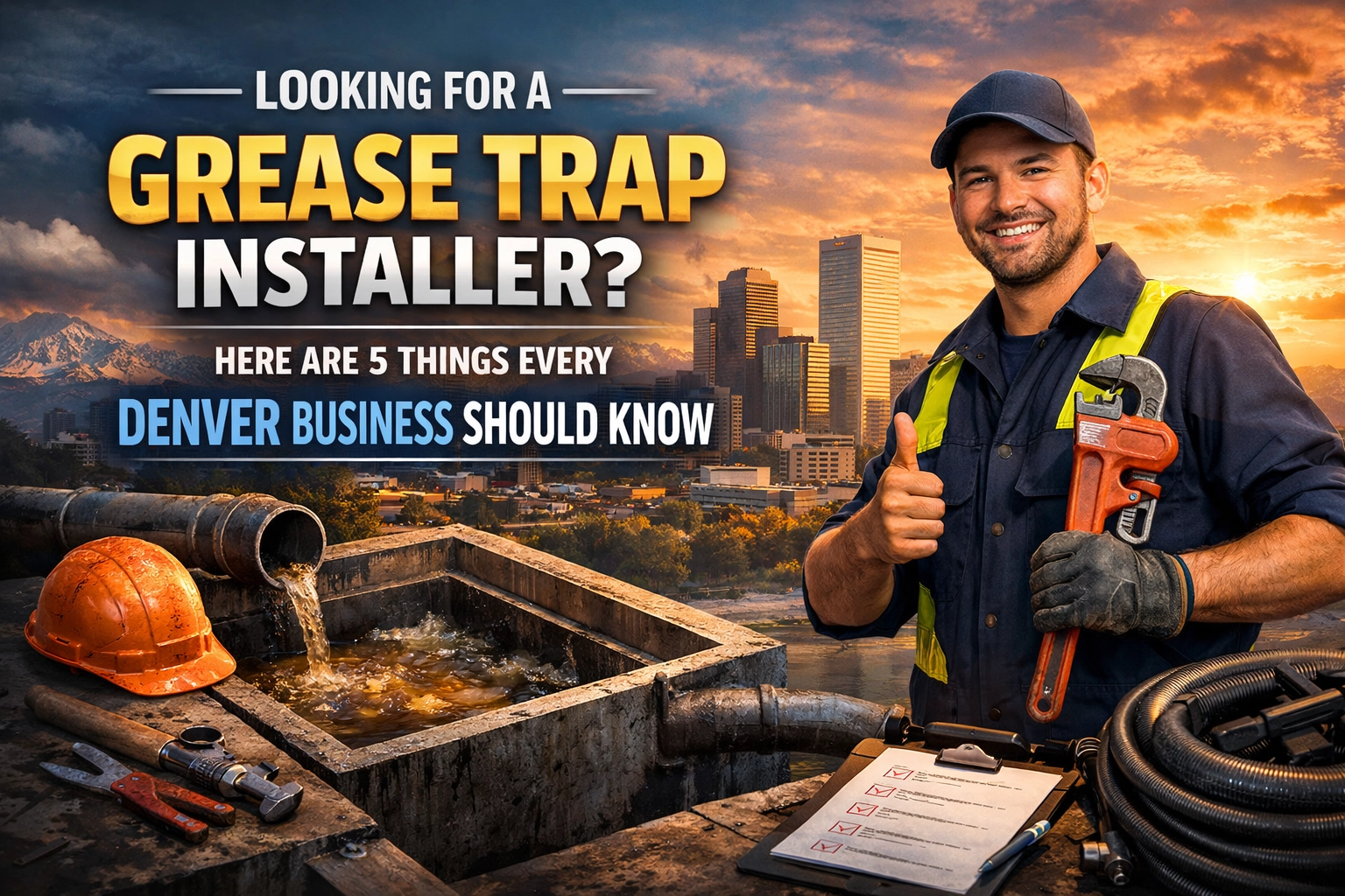 [HERO] Looking For a Grease Trap Installer? Here Are 5 Things Every Denver Business Should Know