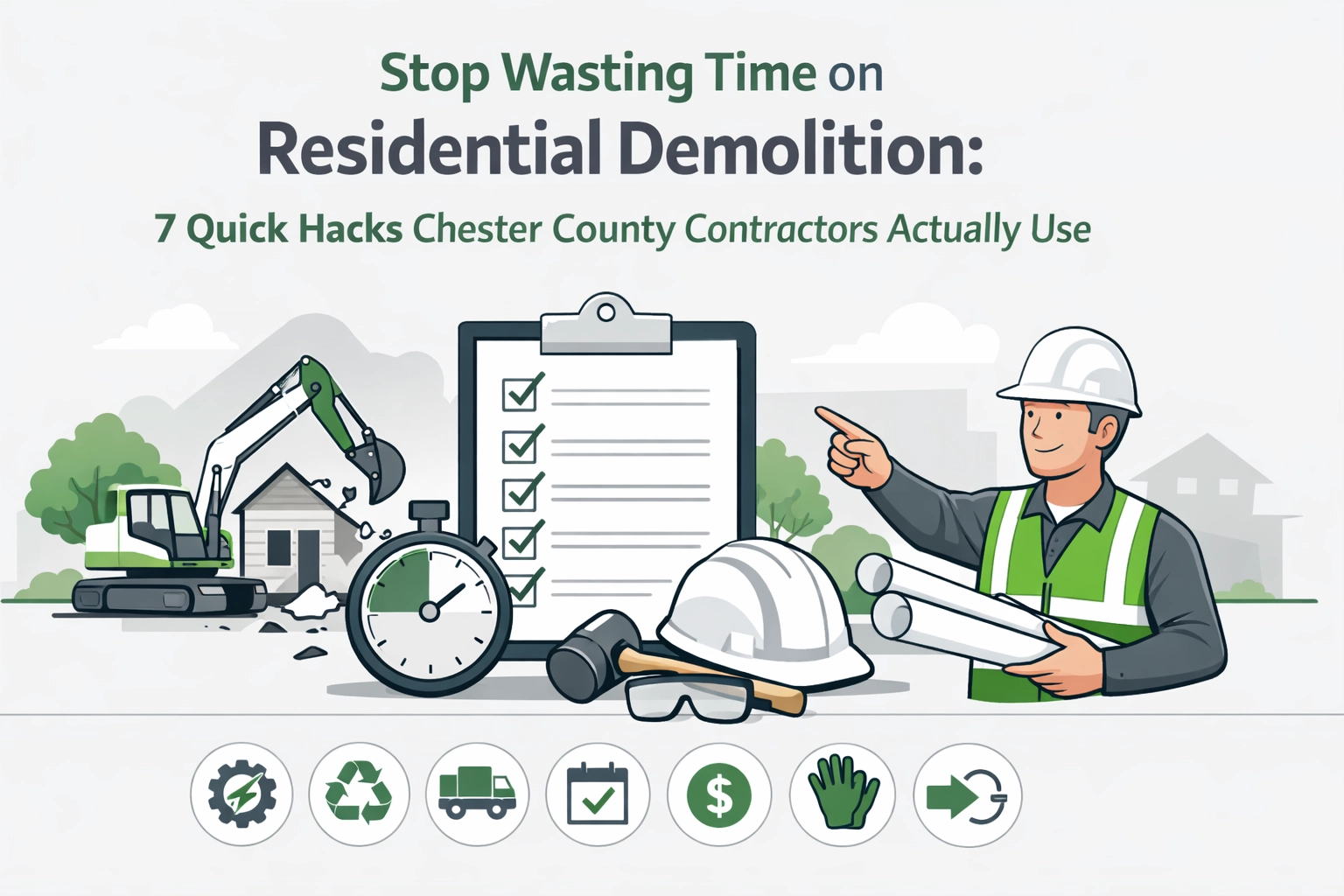 Stop Wasting Time on Residential Demolition: 7 Quick Hacks Chester County Contractors Actually Use