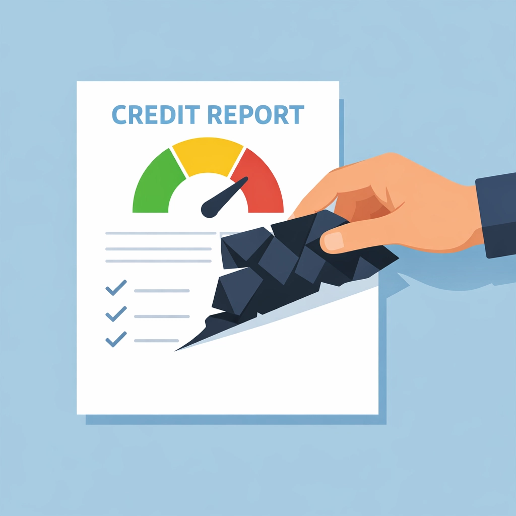 Restauración de reporte crediticio y reparación de crédito eliminando manchas negativas.