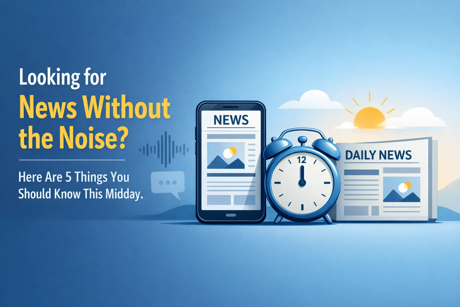 [HERO] Looking for News Without the Noise? Here Are 5 Things You Should Know This Midday