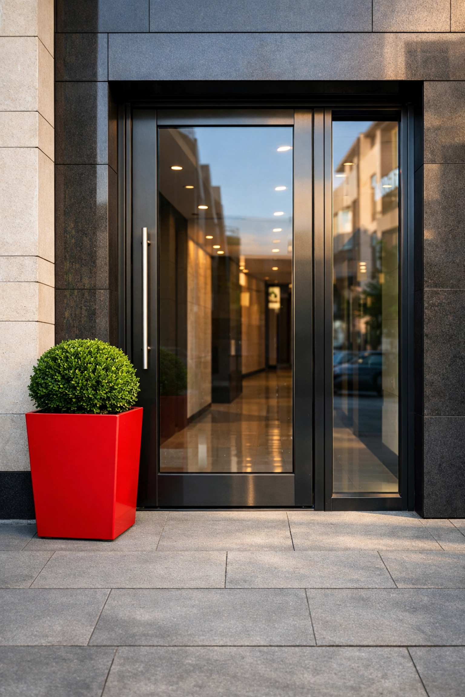 Clean modern home entrance in Glasgow G5 showing curb appeal for selling a house in Scotland.