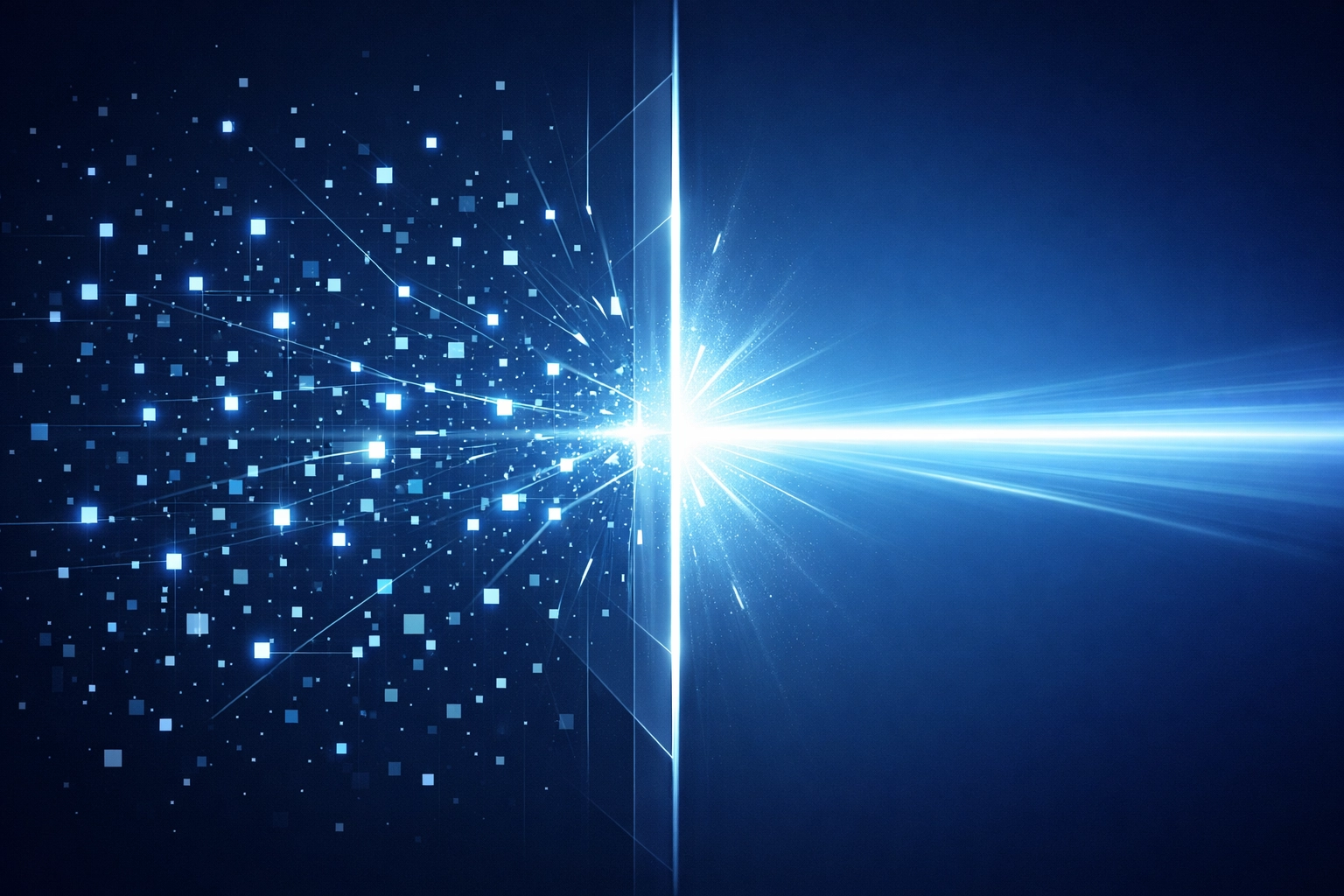 Digital visualization of AI organizing cluttered debt account data into a strategic recovery stream.