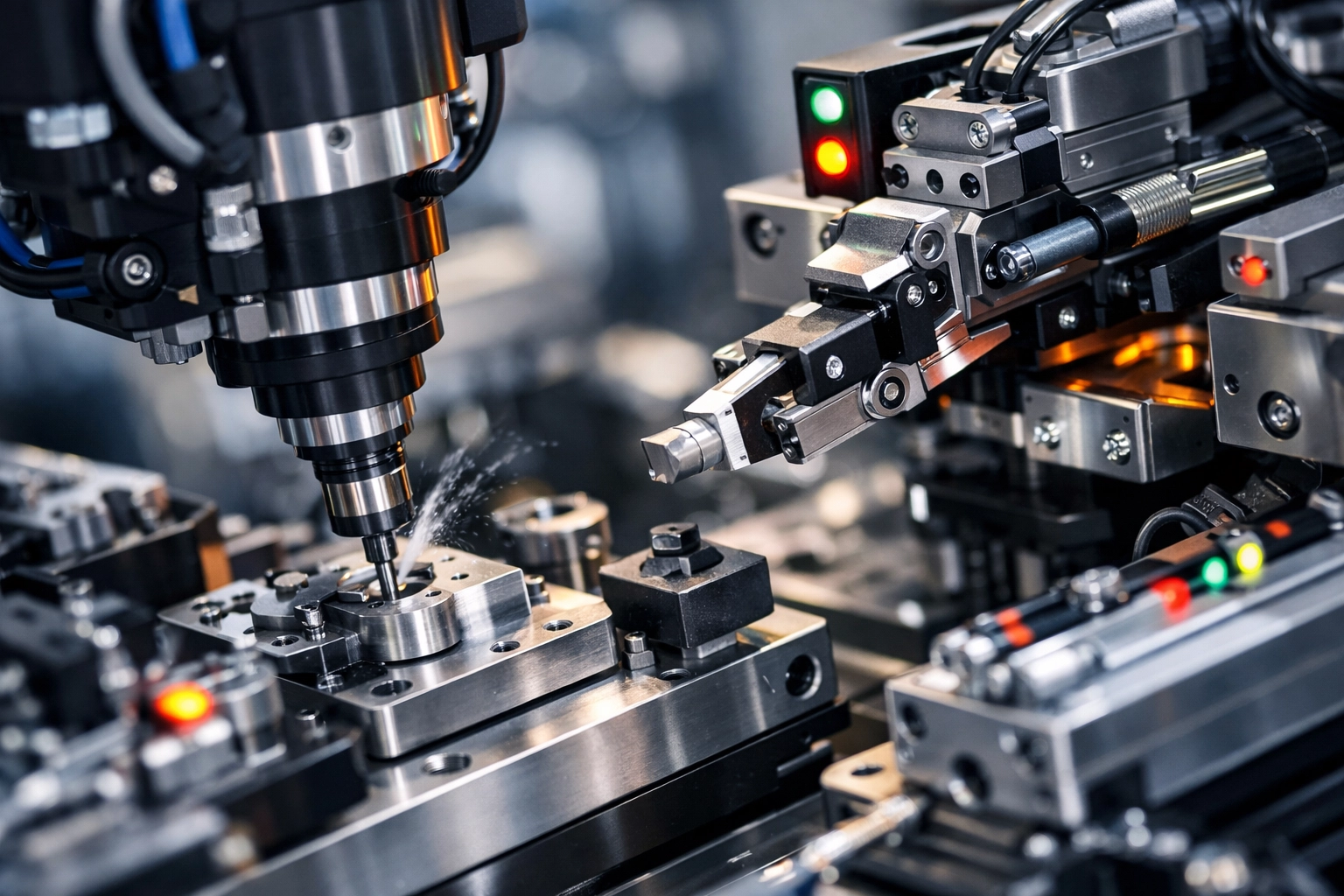 Advanced manufacturing machinery and robotic equipment in GCC industrial facility