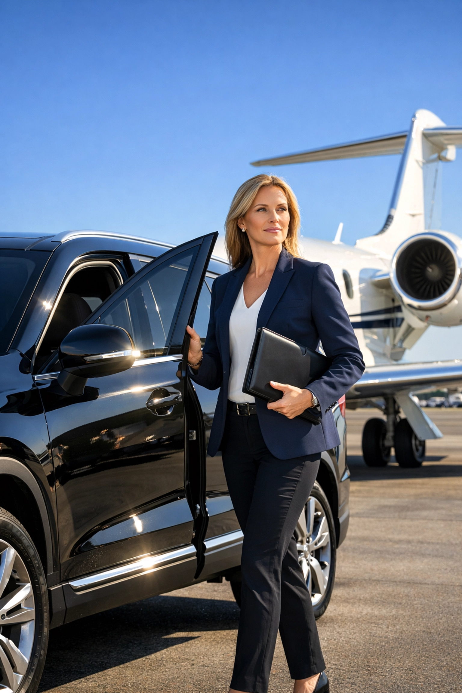 Elite executive transport and private jet travel for high-stakes corporate networking and ROI.