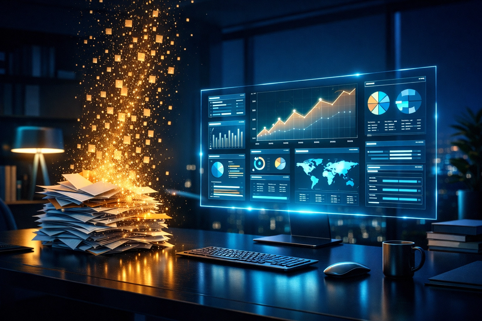 Automatisierung von Routineaufgaben im Backoffice durch intelligente KI-Systeme.