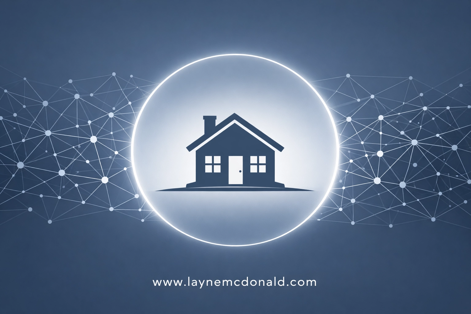 Minimalist illustration of a family home protected by a digital safety perimeter from the vast internet network.