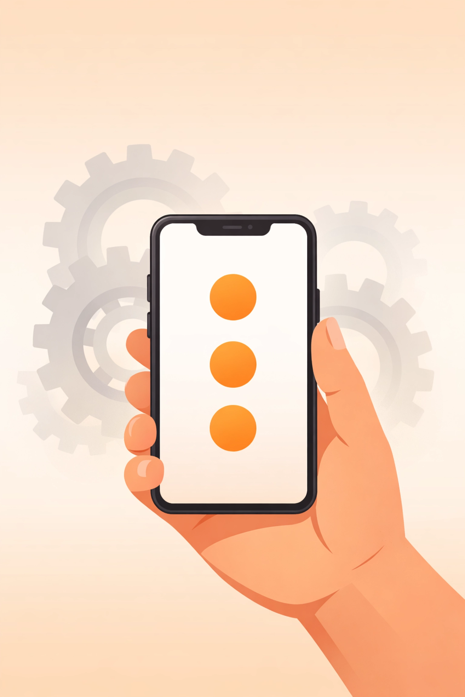 Simple contractor job app interface on a mobile phone replacing bloated construction software.