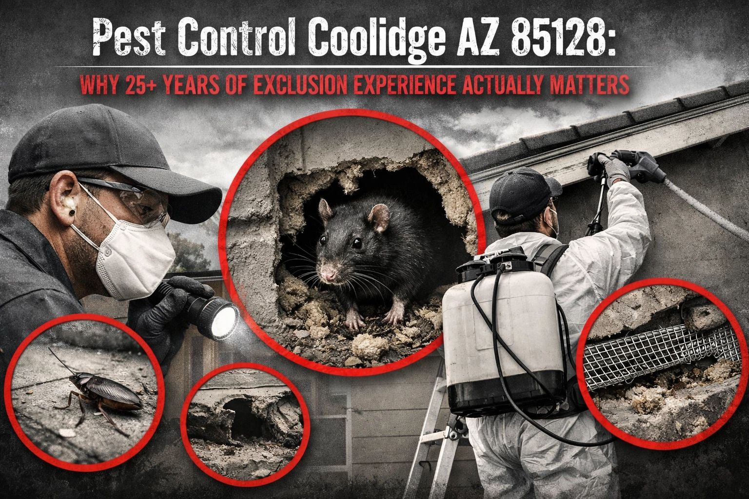 [HERO] Pest Control Coolidge AZ 85128: Why 25+ Years of Exclusion Experience Actually Matters