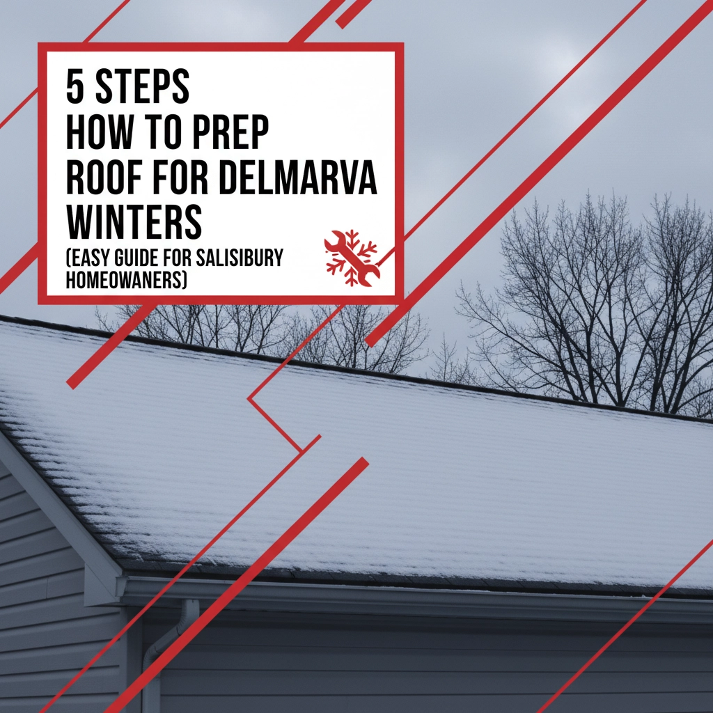 5 Steps How to Prep Your Roof for Delmarva Winters (Easy Guide for Salisbury Homeowners)