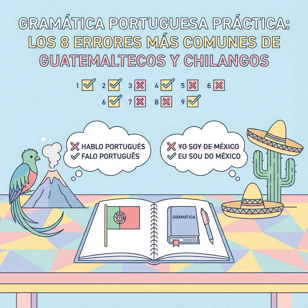 Gramática Portuguesa Práctica: Los 8 Errores Más Comunes de Guatemaltecos y Chilangos