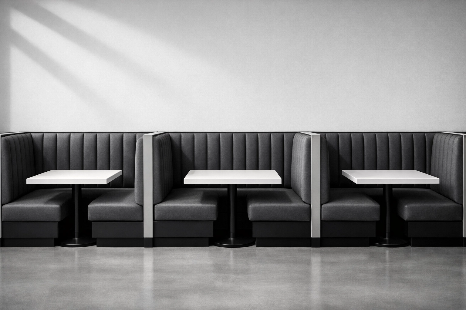 Custom commercial seating and upholstered restaurant booths designed by Stuff It Upholstery experts.
