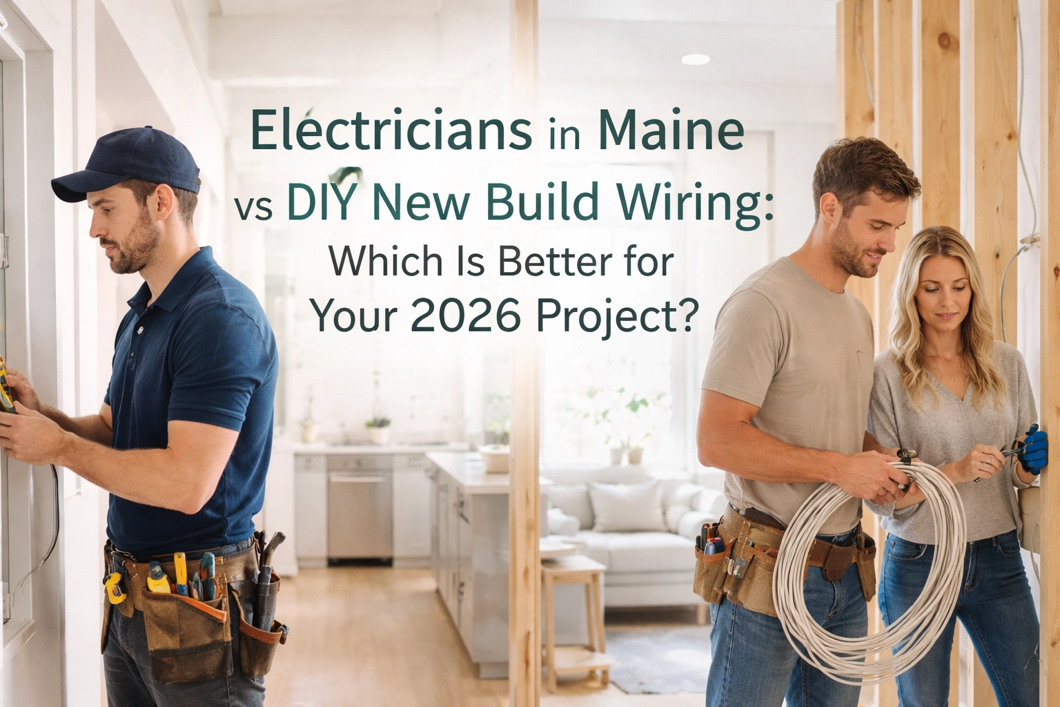 [HERO] Electricians in Maine vs DIY New Build Wiring: Which Is Better for Your 2026 Project?
