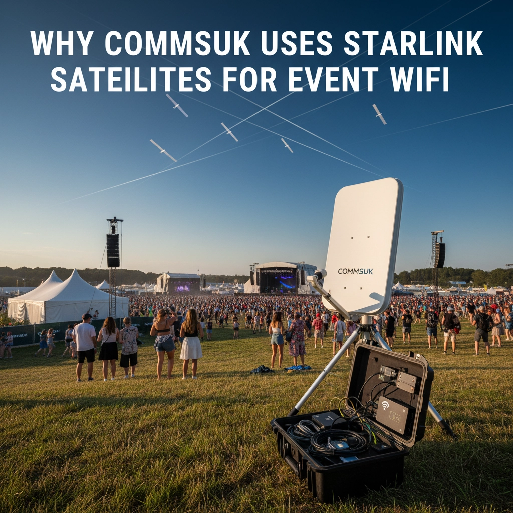 Why Commsuk Uses Starlink Satellites for Event WiFi