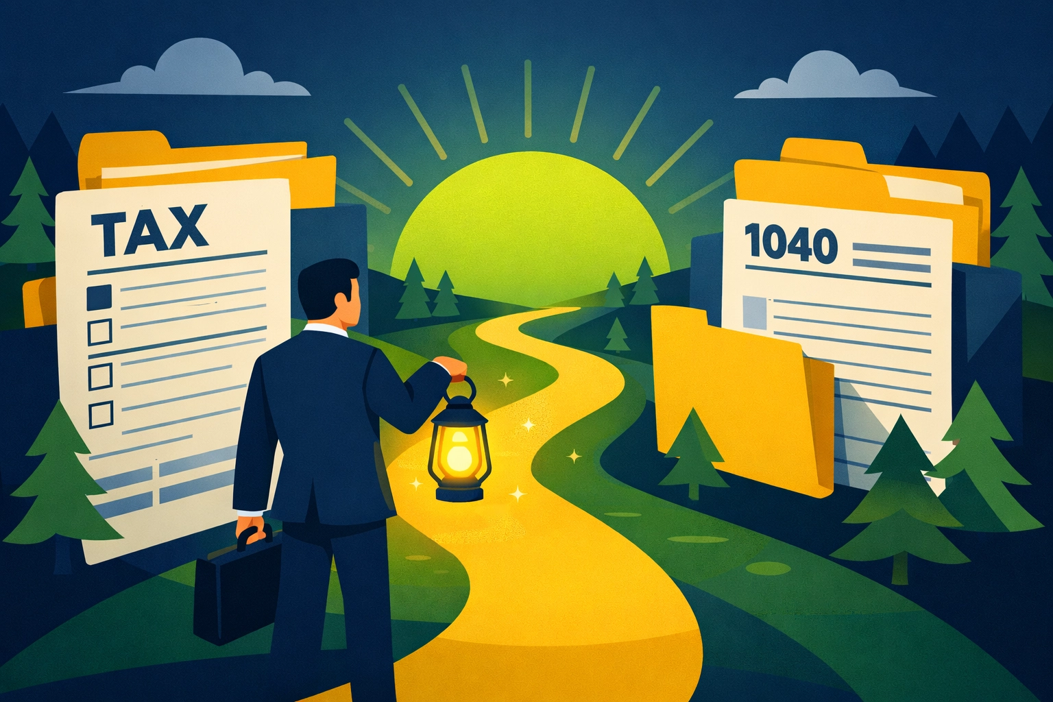 New Haven tax preparer guide leading the way through documents to a successful financial future.