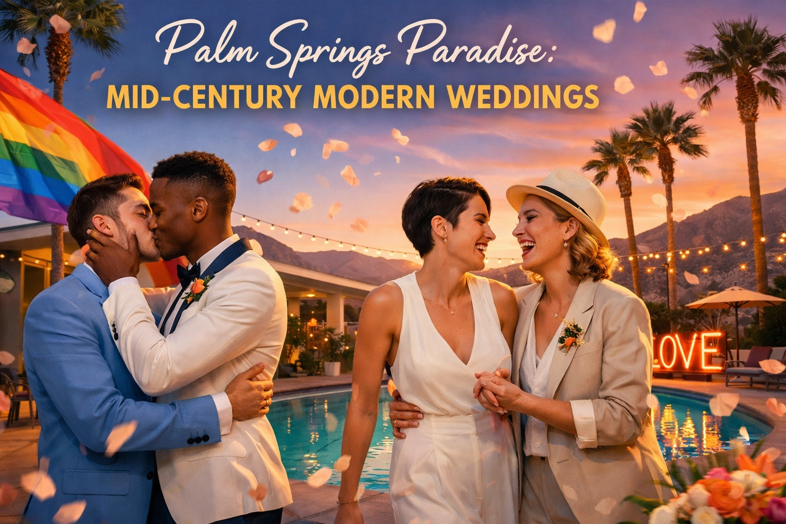 Palm Springs Paradise: Mid-Century Modern Weddings
