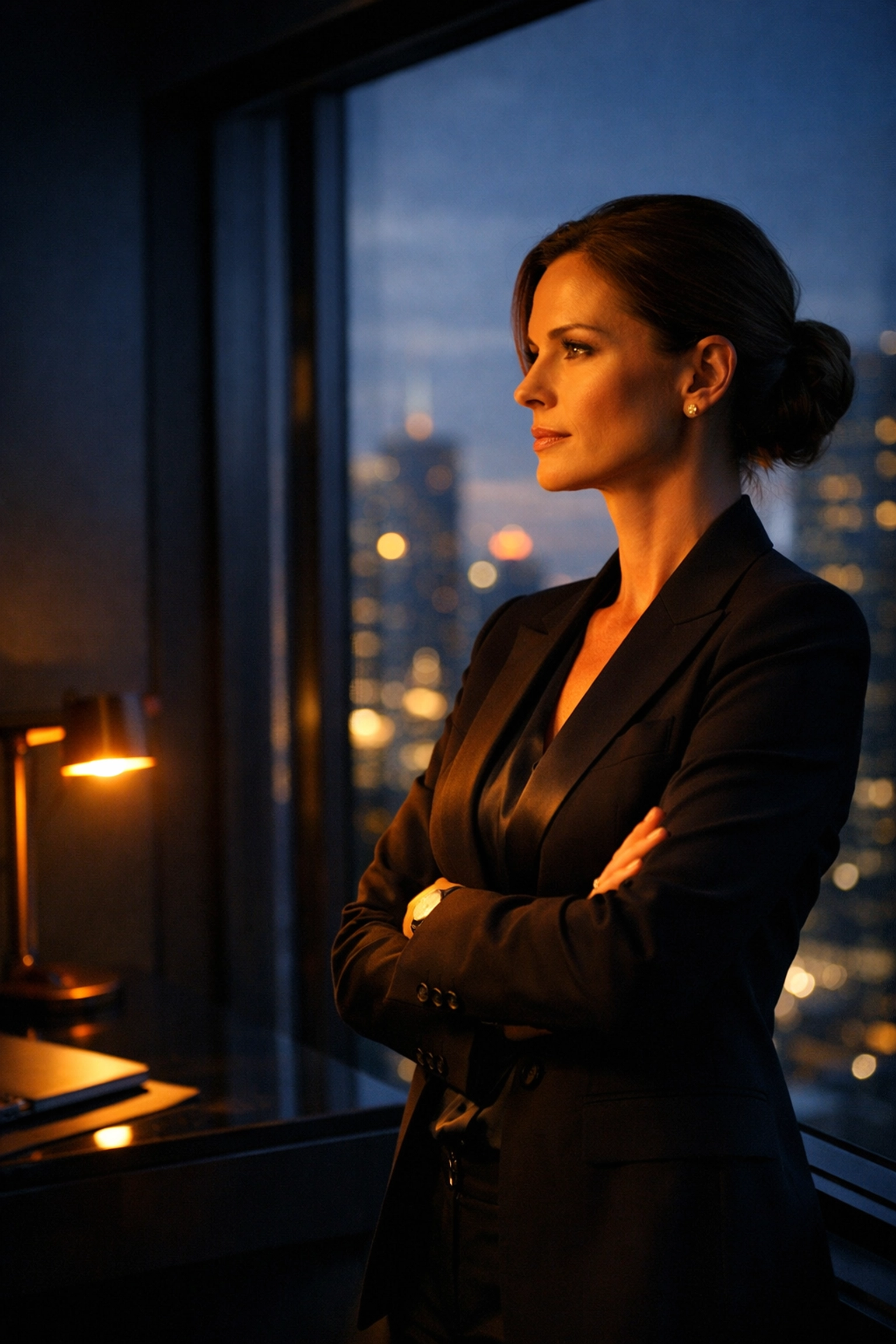 A poised executive leader showing resolve, embodying executive presence coaching for board influence.