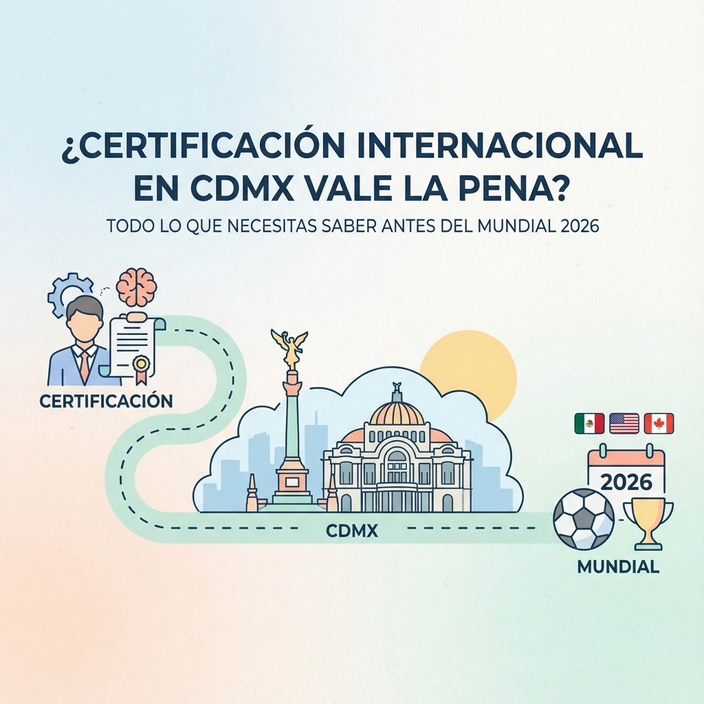 ¿Certificación Internacional en CDMX Vale La Pena? Todo Lo Que Necesitas Saber Antes del Mundial 2026