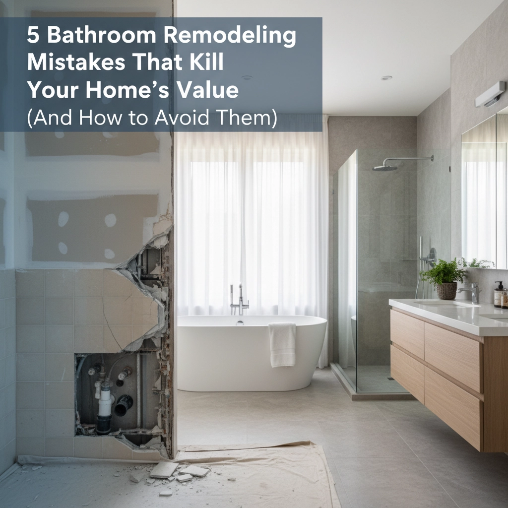 5 Bathroom Remodeling Mistakes That Kill Your Home's Value (And How to Avoid Them)