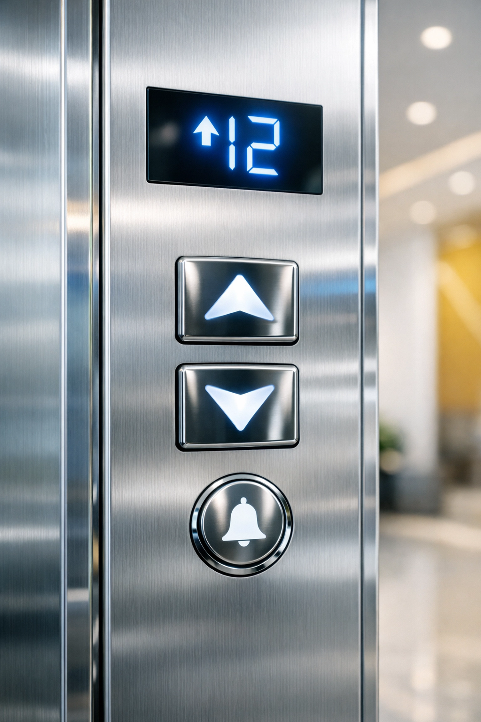 Detailed industrial cleaning of sanitized stainless steel surfaces in a professional Fall River lobby.