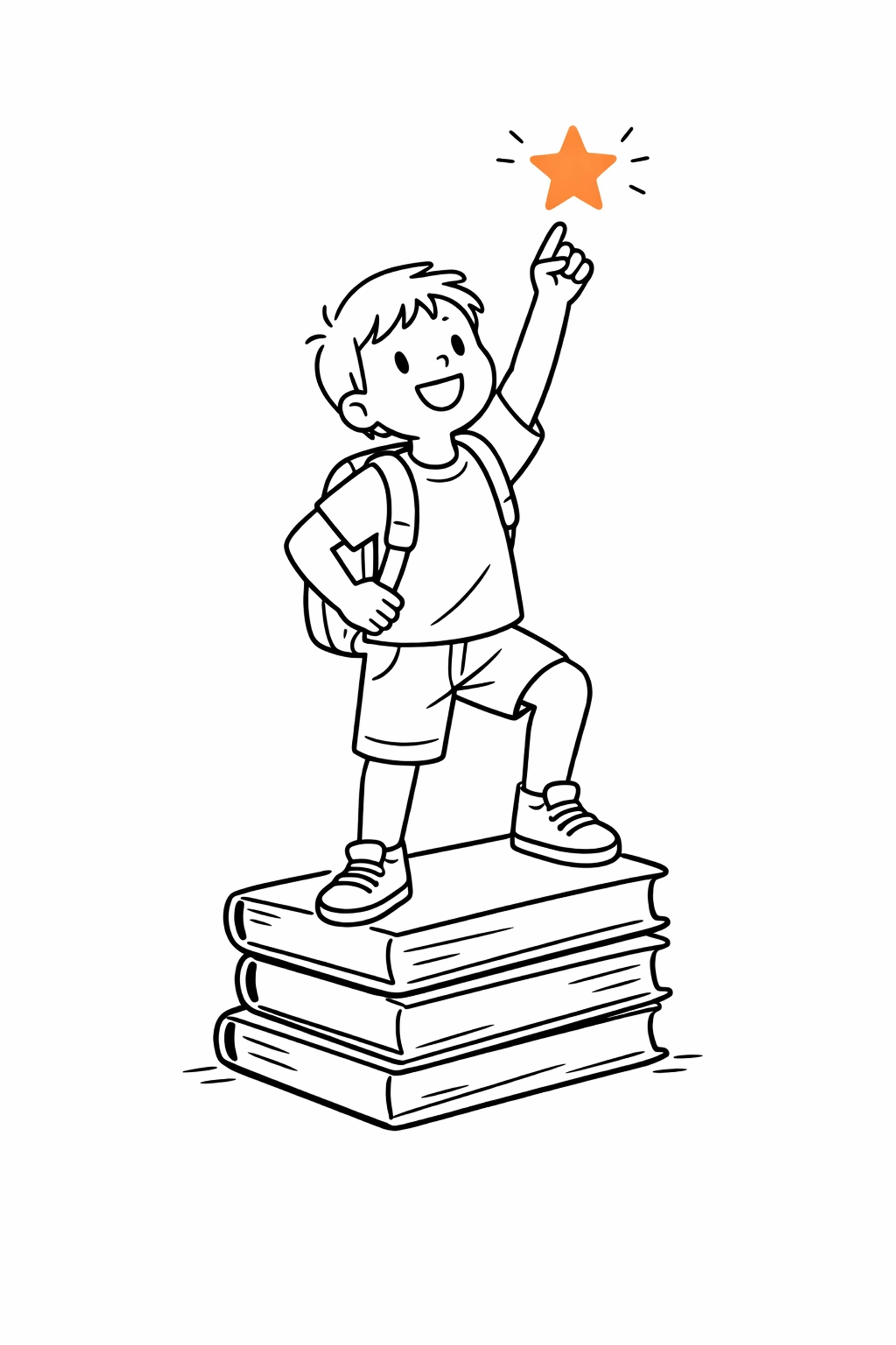 Student reaching for a star to celebrate success in a personalized dyslexia tutoring program.