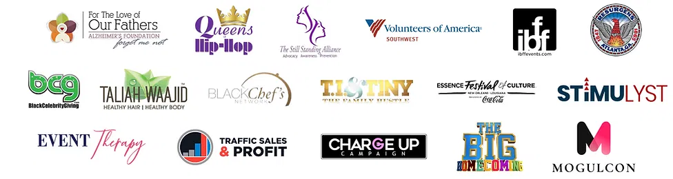 SC Visionary Planning and Production Services portfolio logo collage