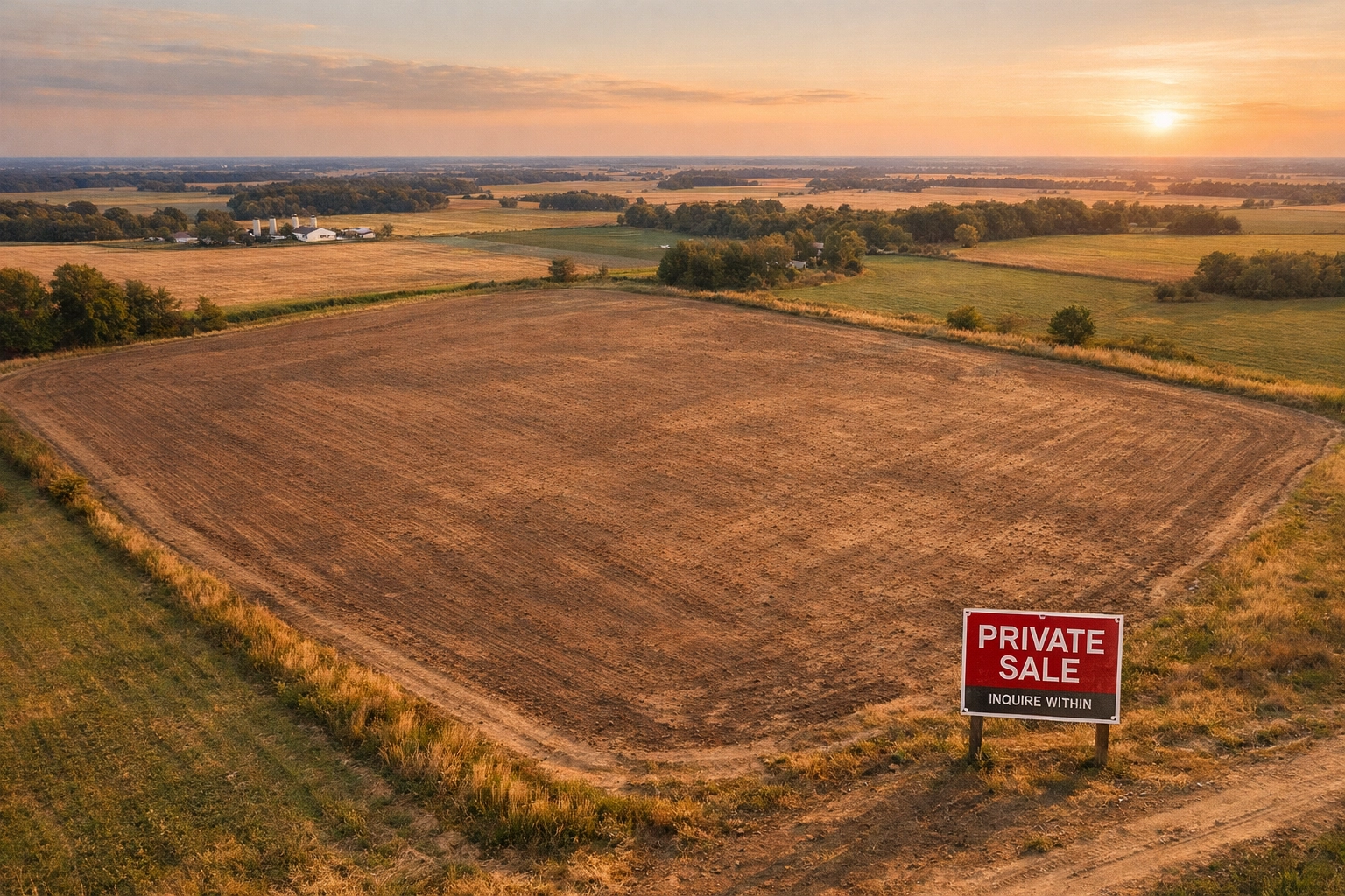Undeveloped vacant land parcel in Indiana available for private off-market sale