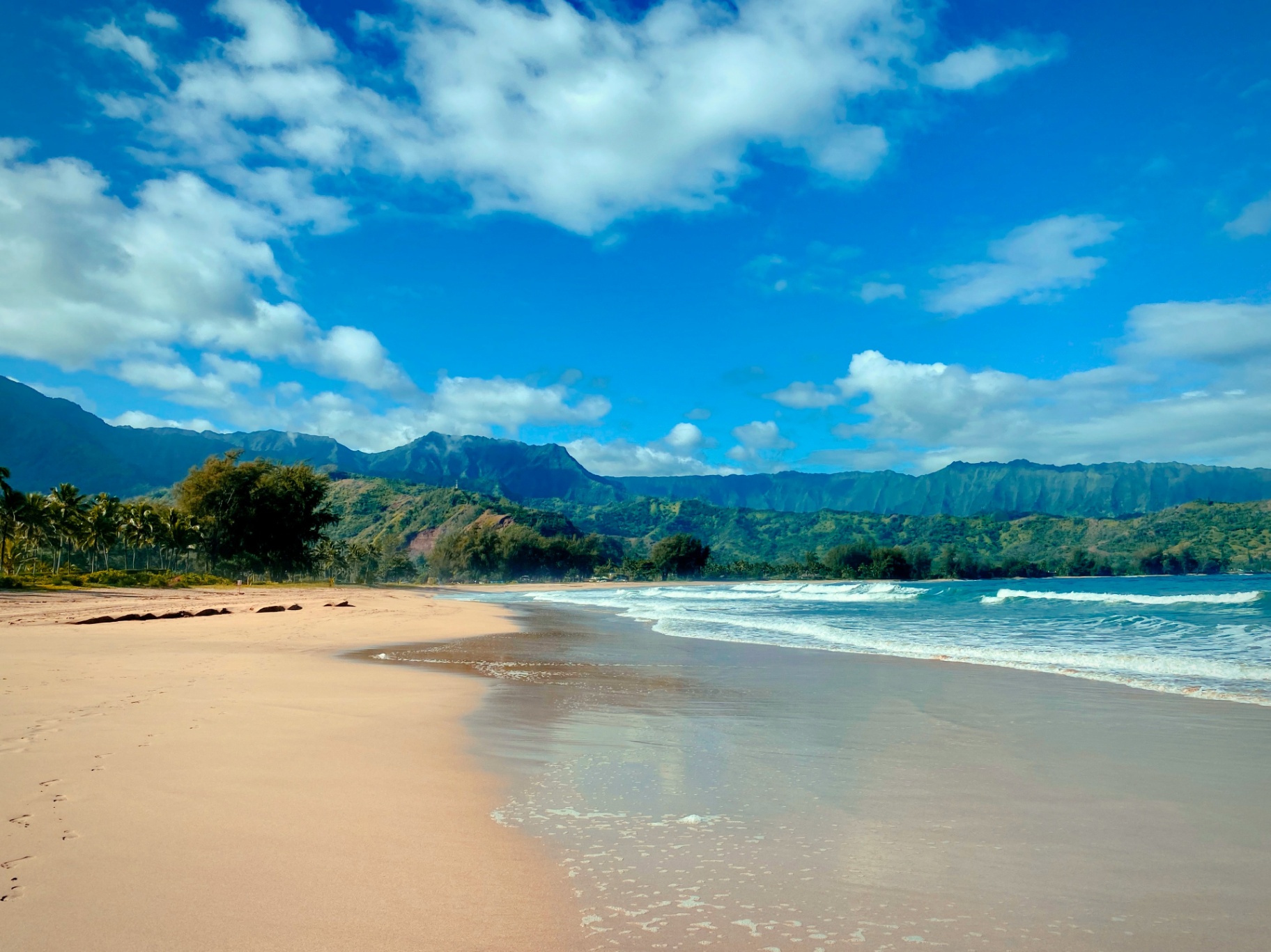 Pristine Sandy Beach in Hawaii