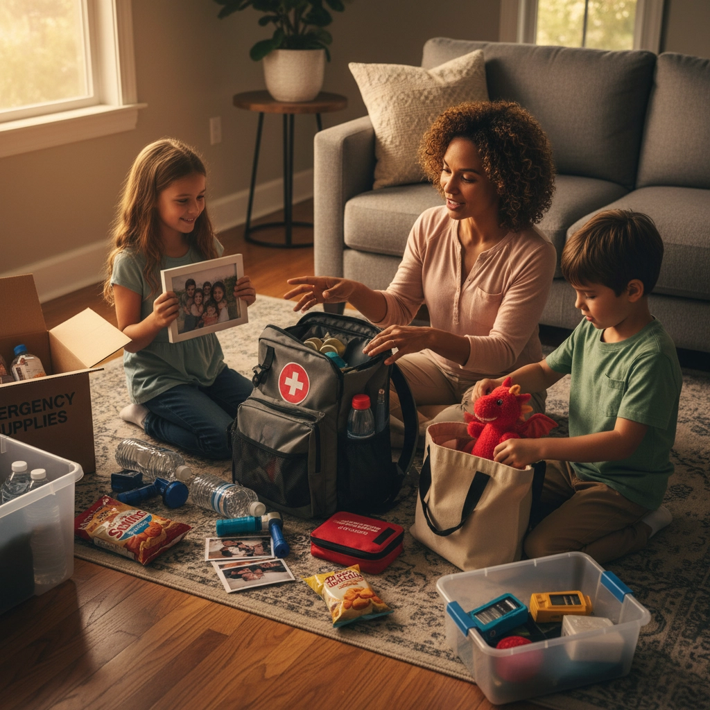 A mom sits on her living room floor with her two kids going through their bug-out bag and various emergency items.
7 Mistakes Single Moms Make with Emergency Kits (and How to Fix Them Fast)