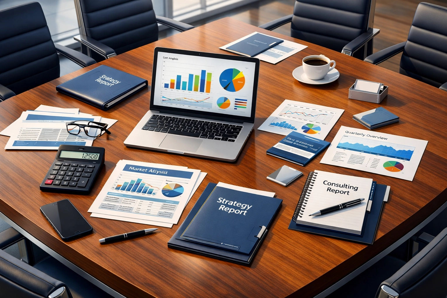 ServiceNow consulting services cost breakdown showing budget documents and financial analysis charts