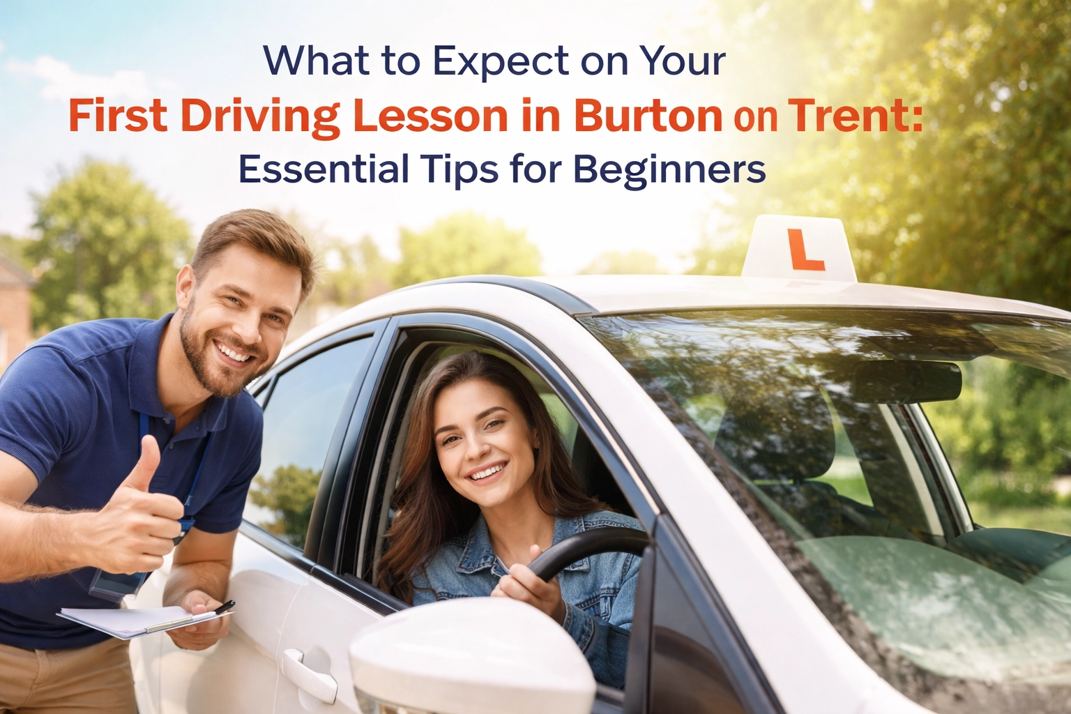 [HERO] What to Expect on Your First Driving Lesson in Burton on Trent: Essential Tips for Beginners