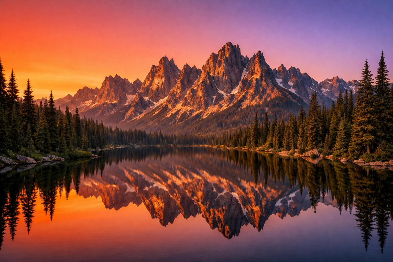 Sharp mountain landscape at golden hour representing a premium, high-impact photography portfolio.