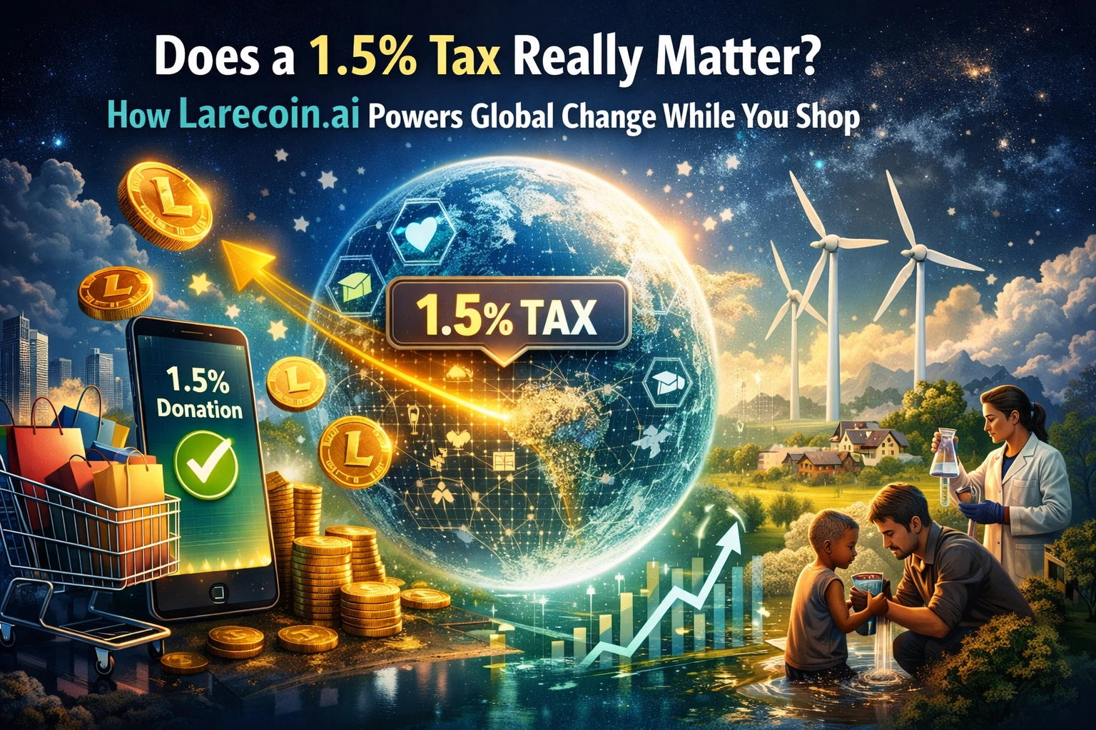 [HERO] Does a 1.5% Tax Really Matter? How Larecoin.ai Powers Global Change While You Shop