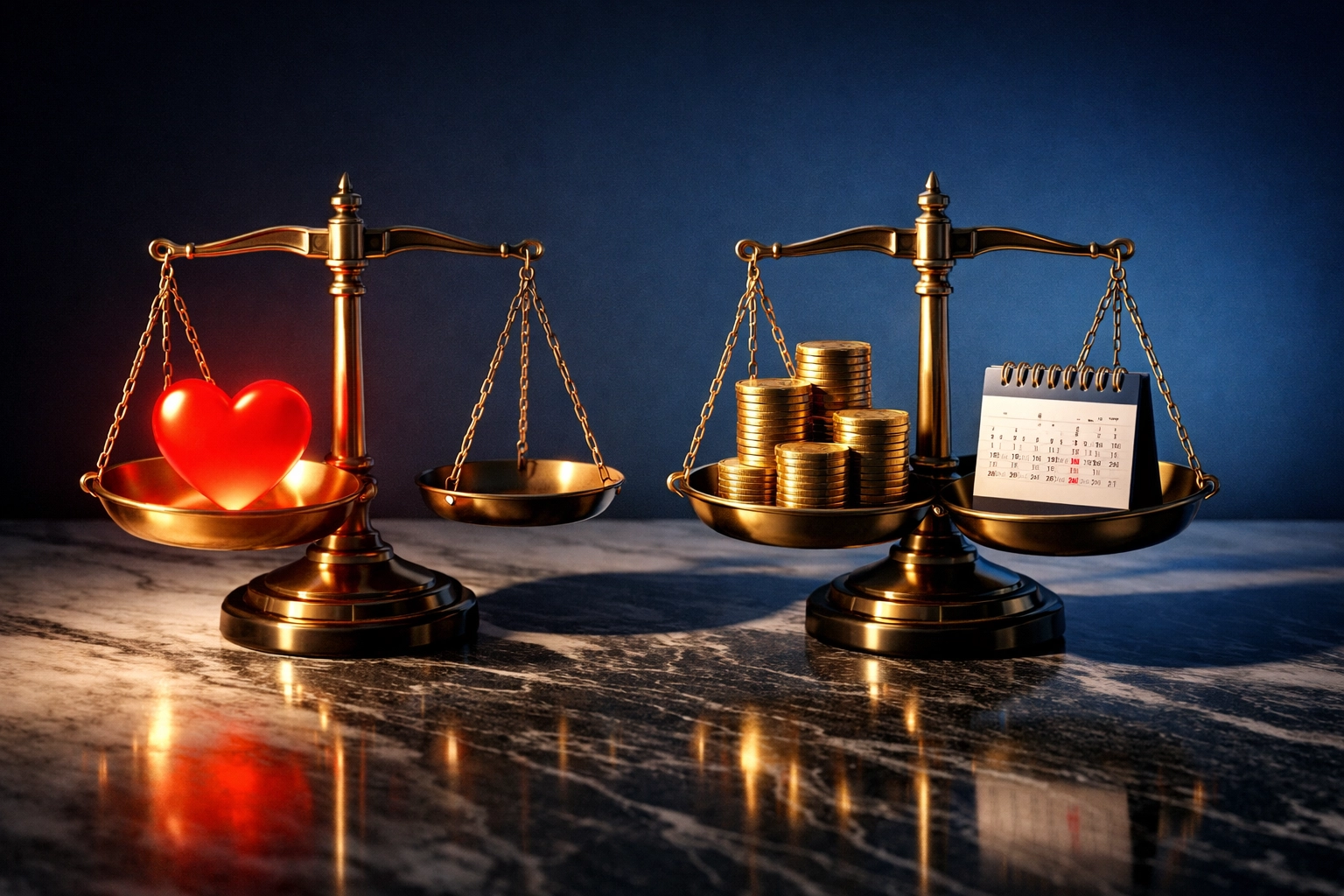 Balanced scales comparing risk tolerance versus risk capacity for alternative investments