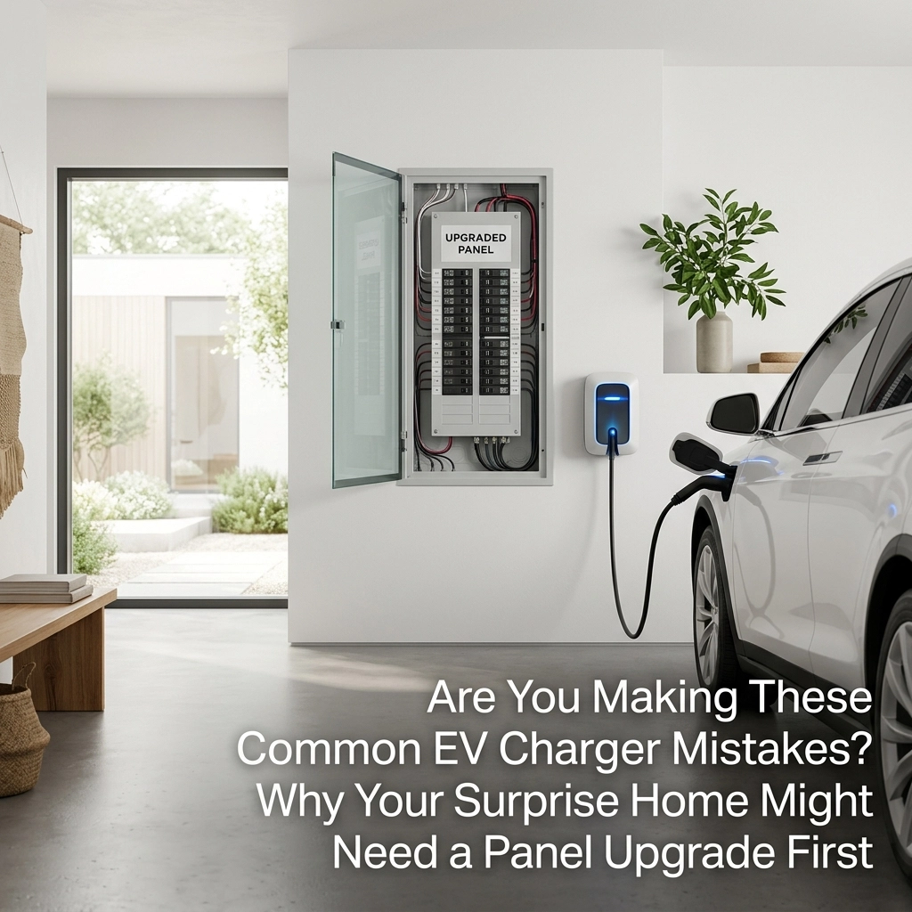 [HERO] Are You Making These Common EV Charger Mistakes? Why Your Surprise Home Might Need a Panel Upgrade First