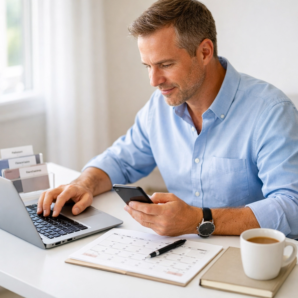 Property manager scheduling vendors and ordering materials before apartment turnover begins