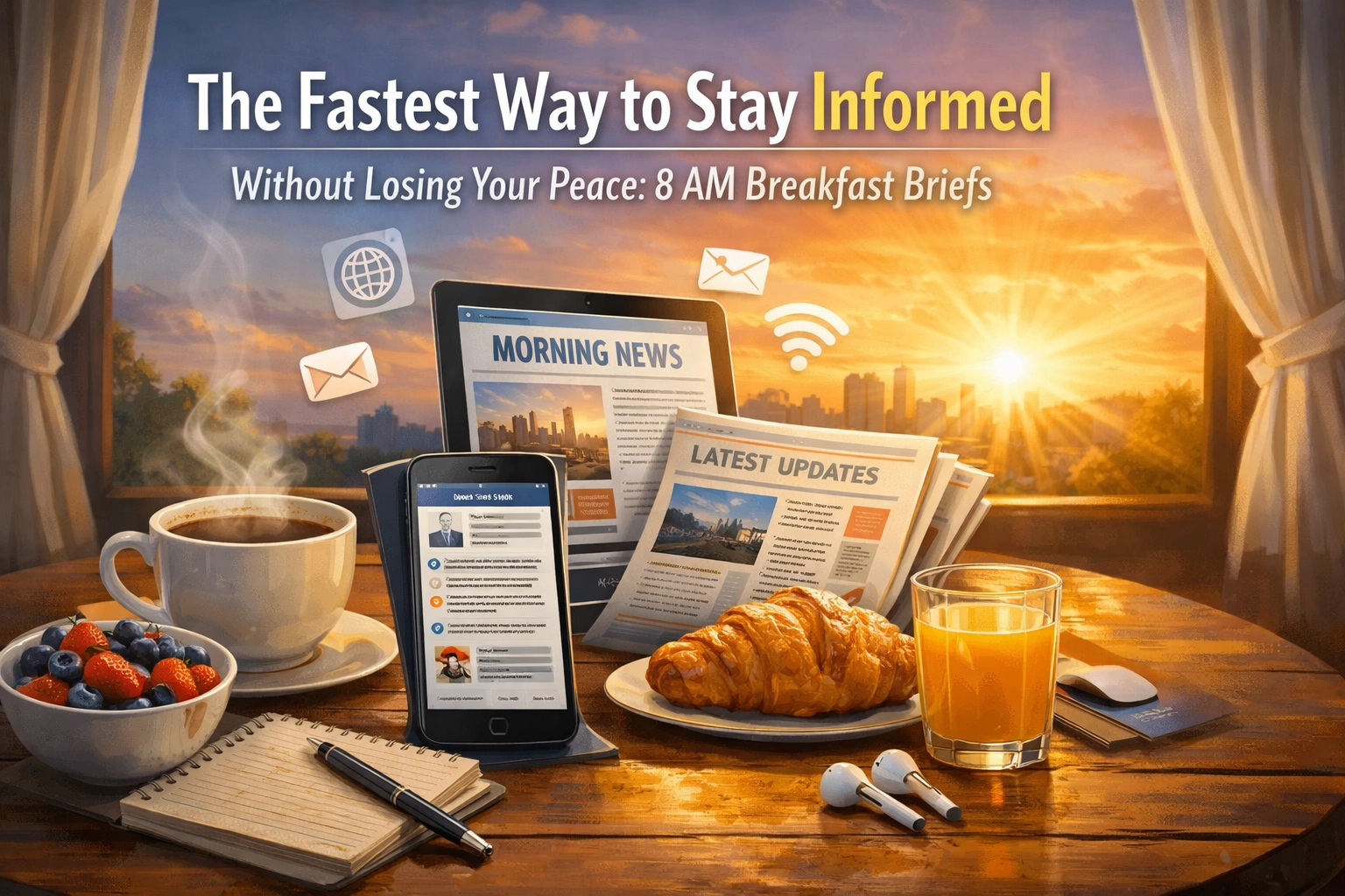 [HERO] The Fastest Way to Stay Informed Without Losing Your Peace: 8 AM Breakfast Briefs