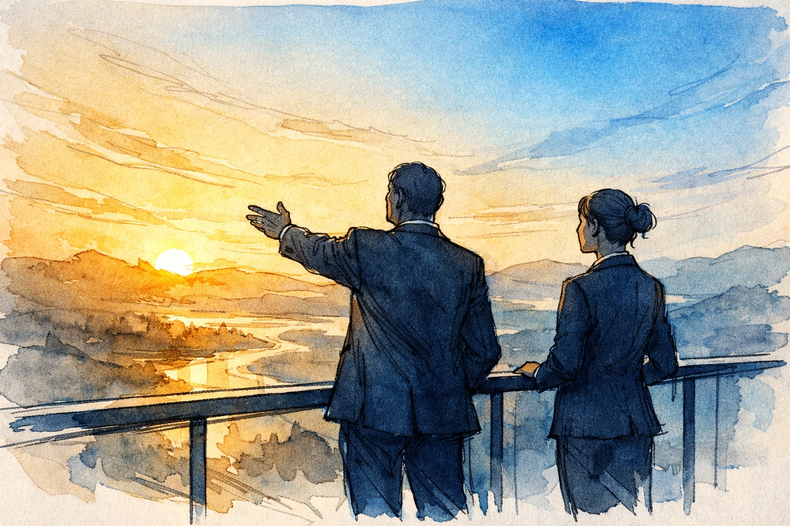 Professional mentorship and leadership coaching at sunrise by Dr. Layne McDonald - www.laynemcdonald.com