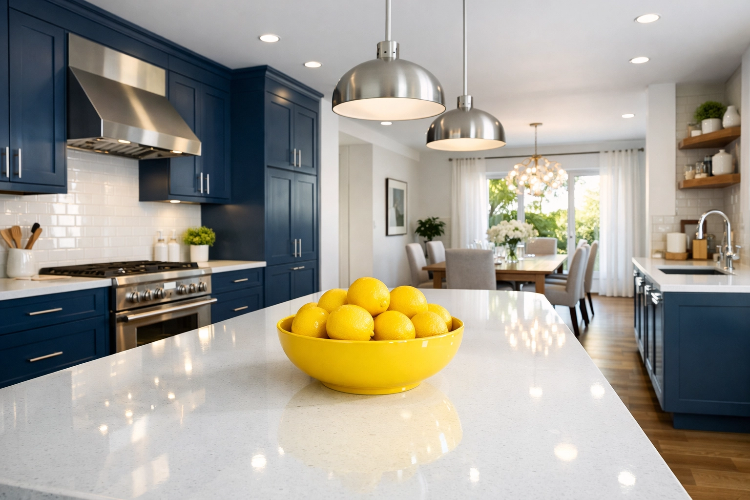 A stunning, deep cleaned modern kitchen showcasing expert house cleaning Paxton MA results.