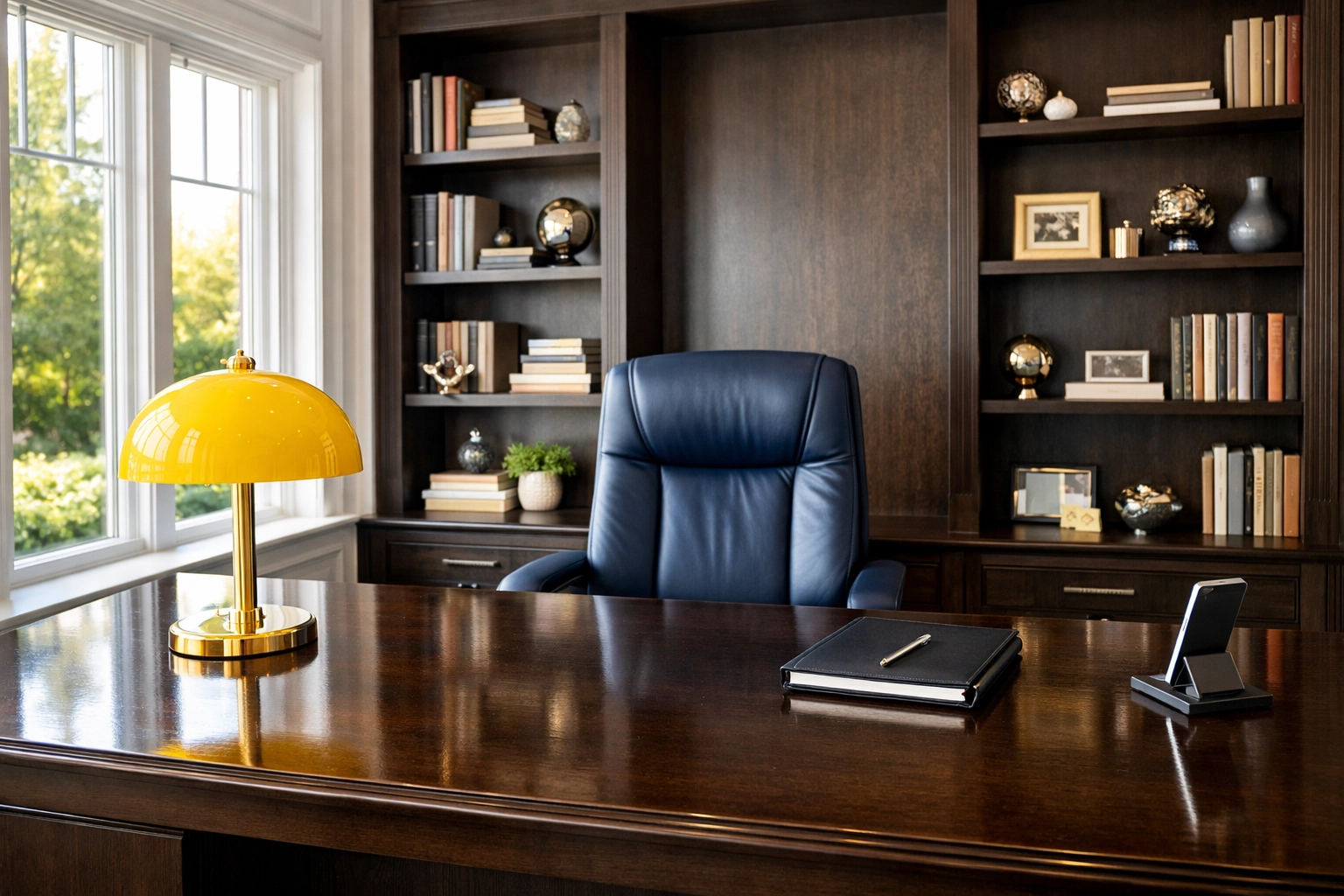 Spotless home office after professional house cleaning in Westborough for a stress-free workspace.