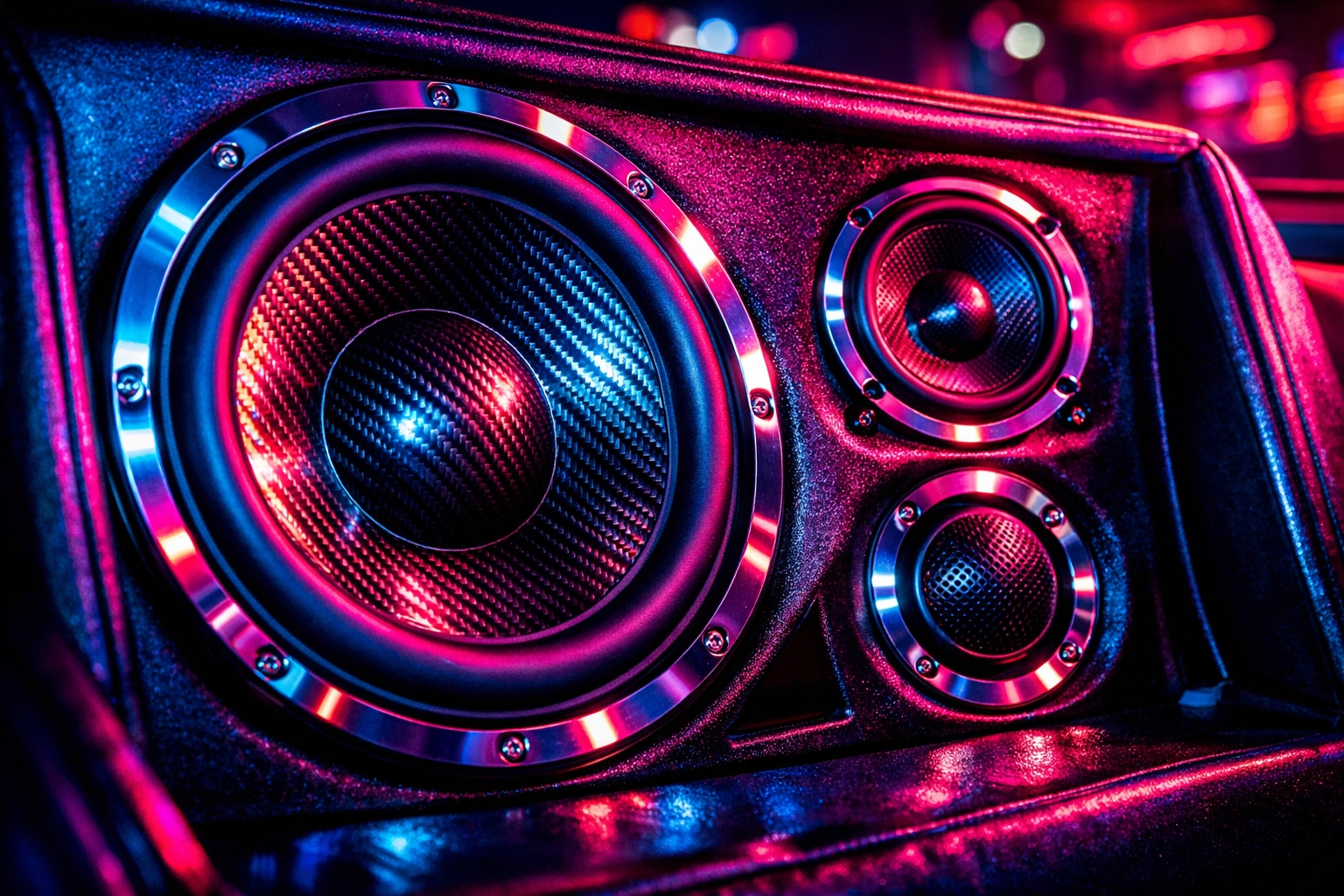 Custom car audio subwoofers and speakers installed by Ultimate Sounds in Chattanooga TN.