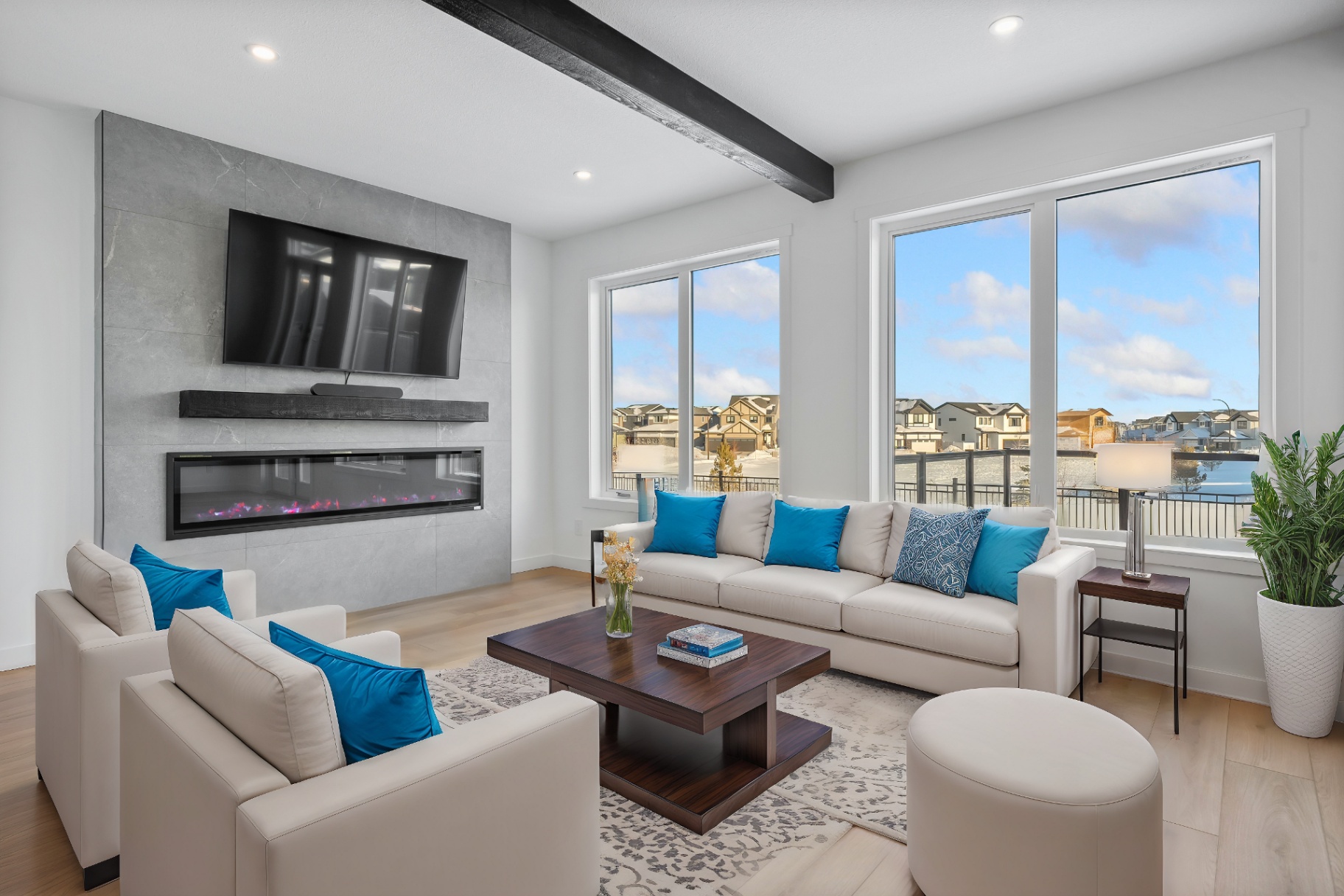 Modern Living Room in Saskatoon