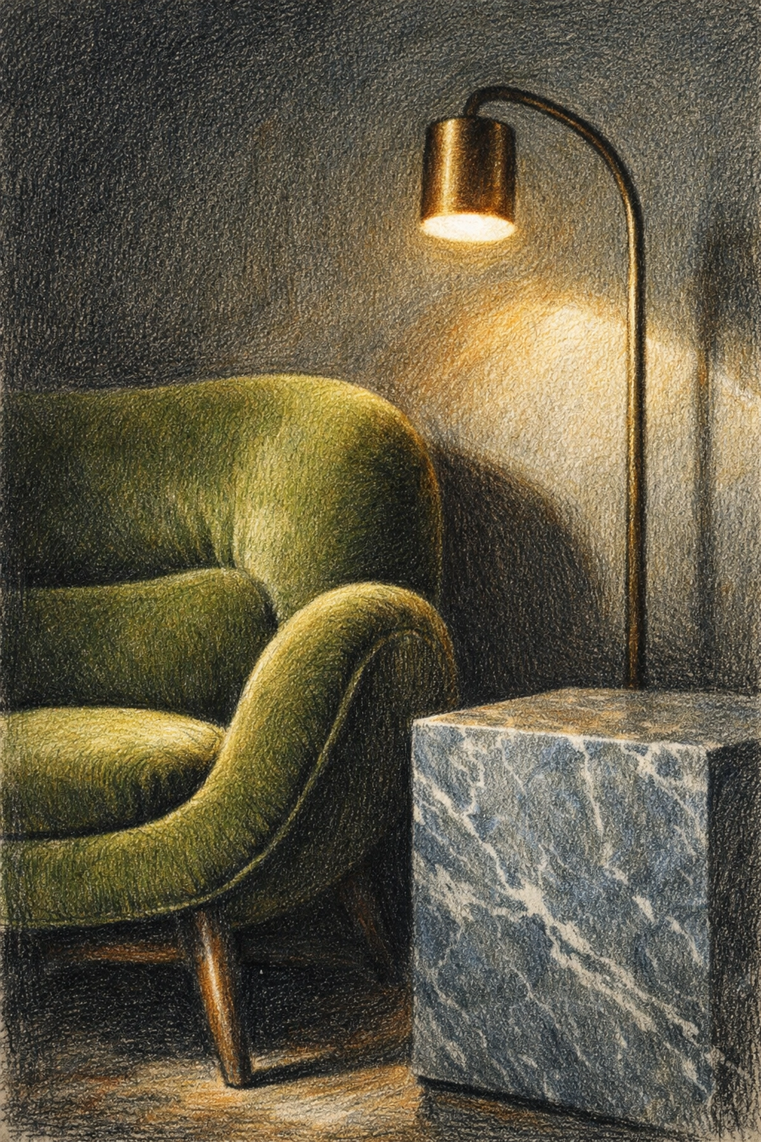 Elegant velvet furniture and marble accents showcasing modern luxury hospitality design trends.