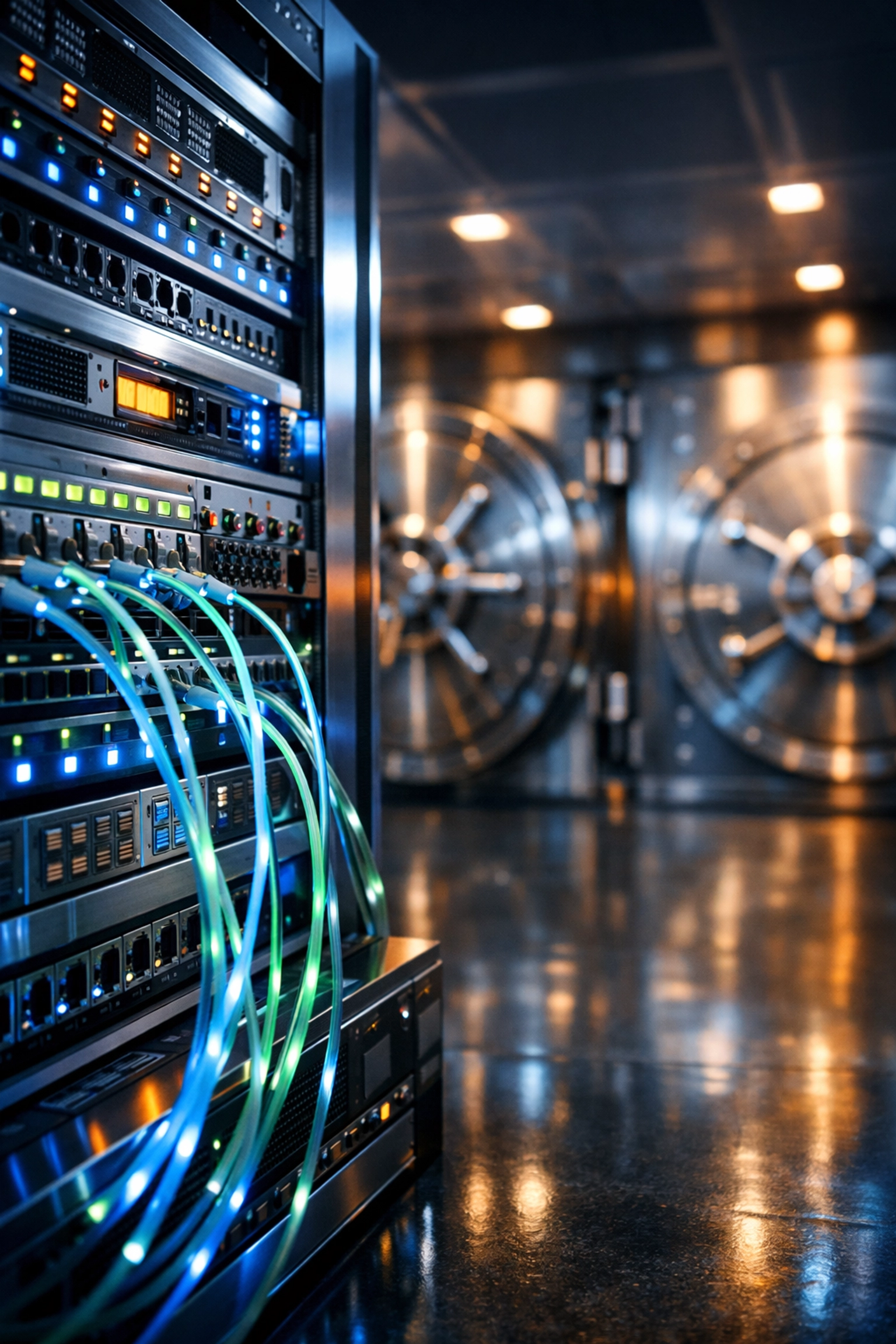 Institutional-grade financial infrastructure with secure data center and custody systems