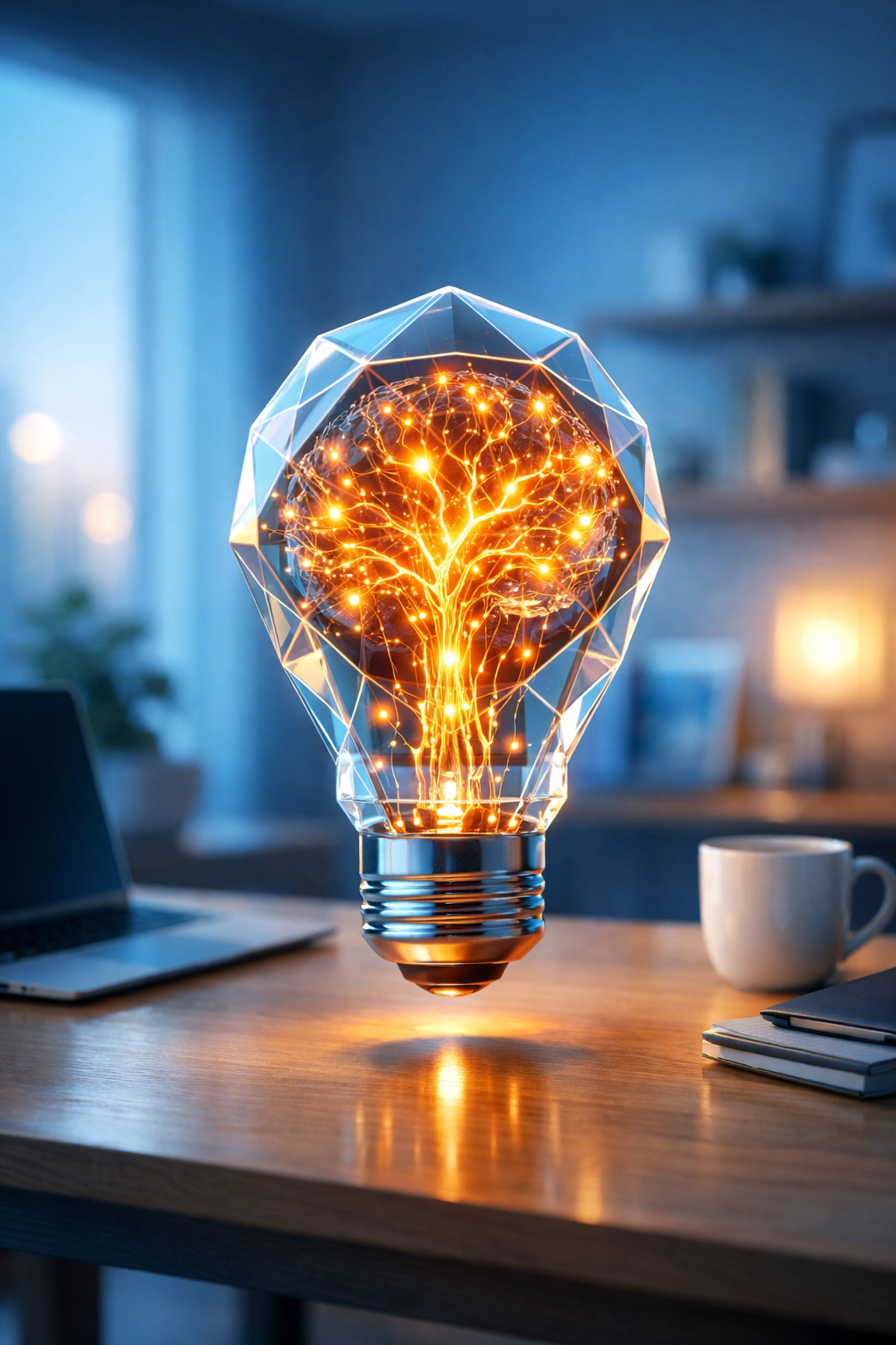 A glowing lightbulb symbolizing the high emotional intelligence and proactive mindset of top administrative professionals.
