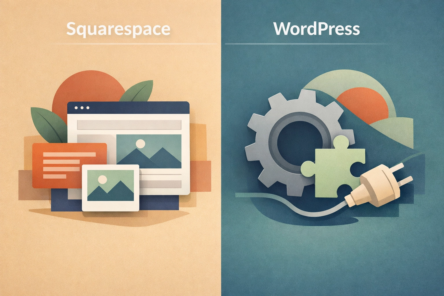 Squarespace simplicity versus WordPress customization for small business websites