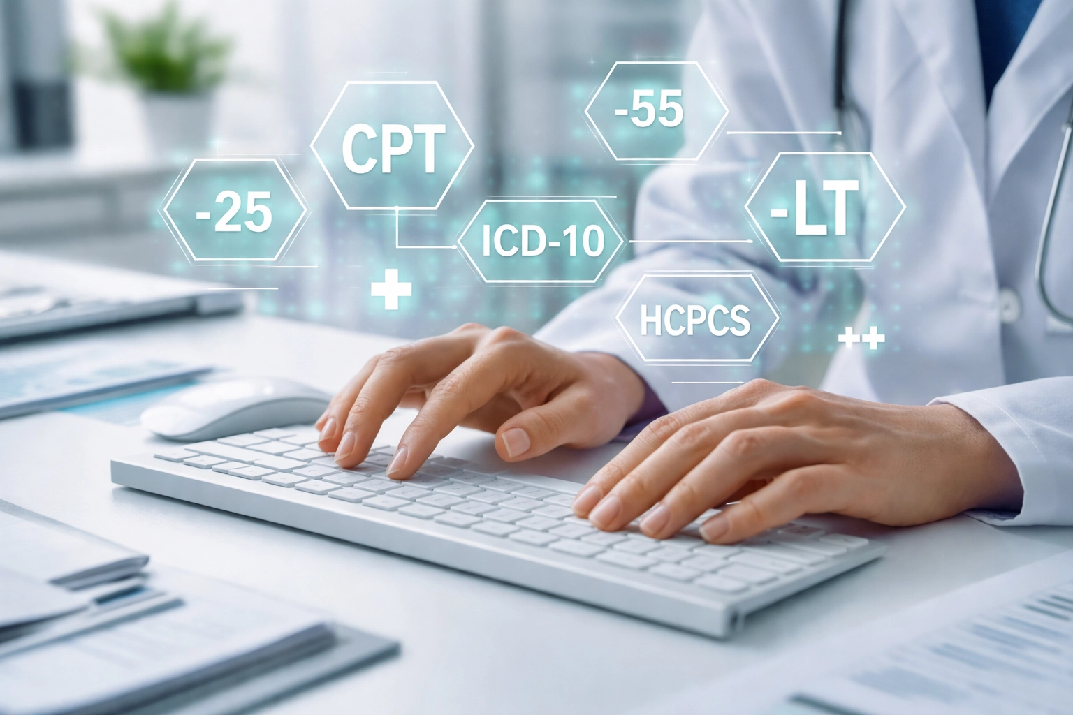 Medical billing specialist managing Medicare coding modifiers to prevent claim errors and denials.